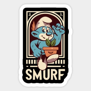 Smurf Cat - Blue Smurf Sticker